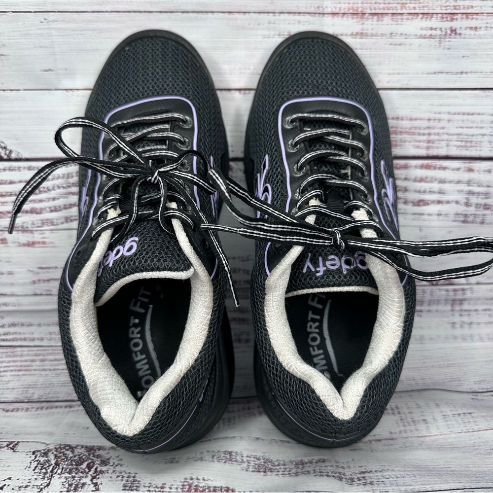 Women GDEFY Gravity Defyer Mighty Walk Black Athletic Shoes VersoShock Size 9 - Picture 7 of 8